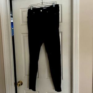 Good American Good Waist skinny black jeans